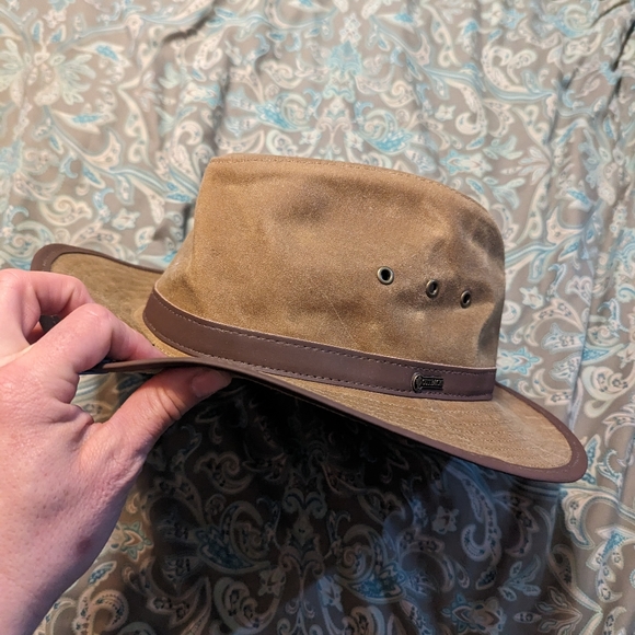 Outback Australian OILSKIN HAT XL Outback Trading Company - Picture 6 of 8